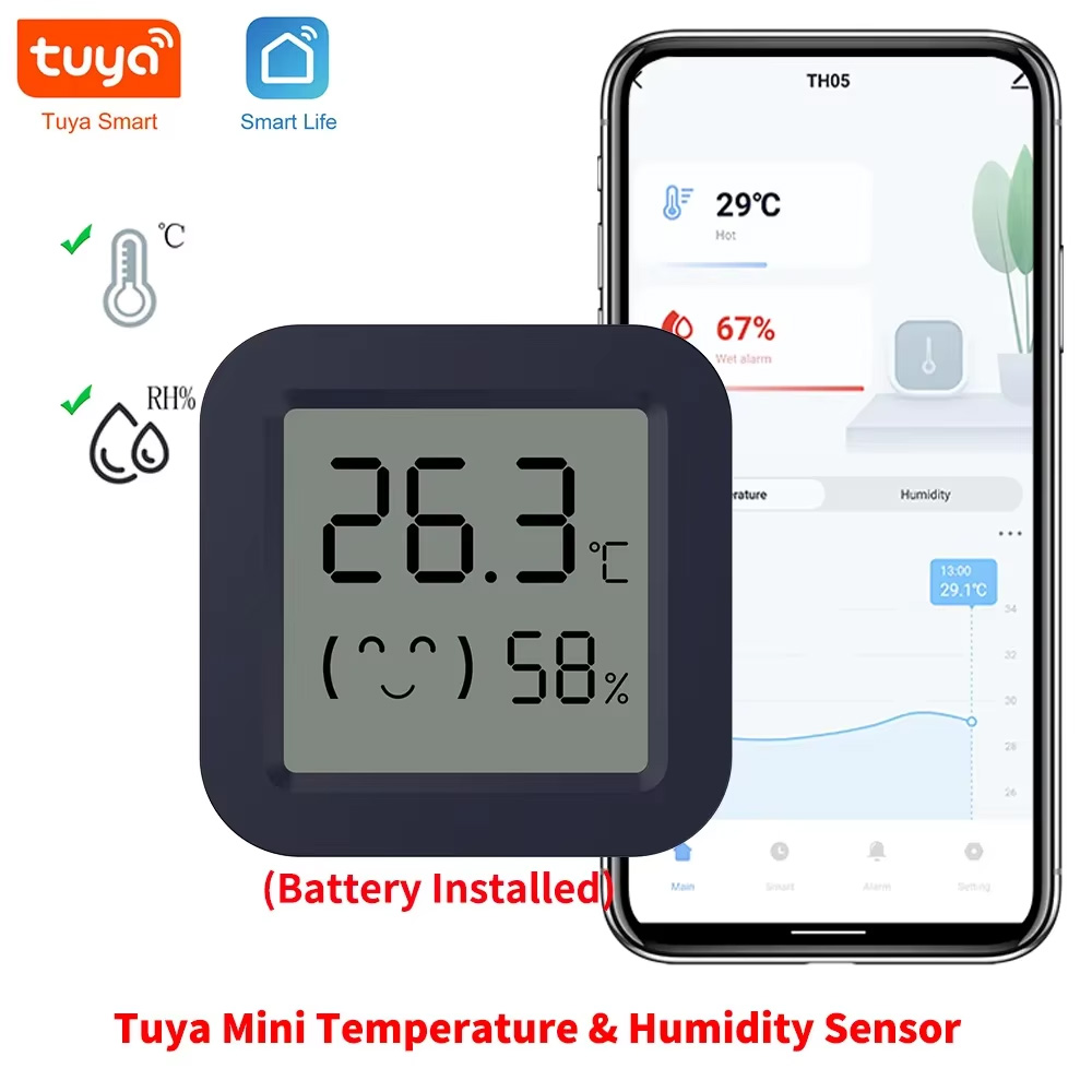 Temperature Humidity Sensor - Mini Smart Thermometer Hygrometer Temperatuur-vochtigheidssensor APP